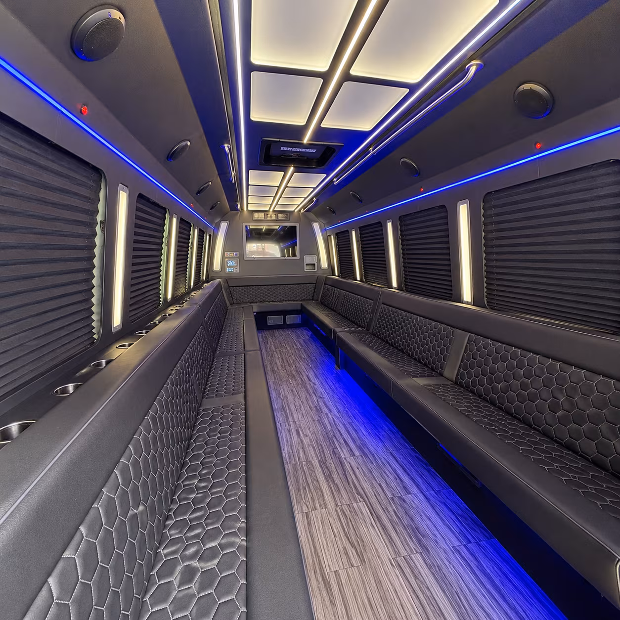 azusa 30 passenger party bus interior