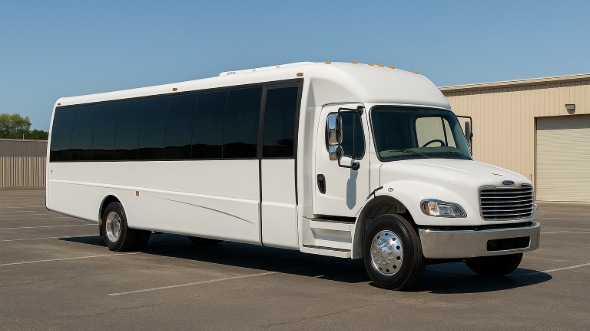 Exterior of Charter Bus Company Azusa's 15 Passenger Minibus in Azusa