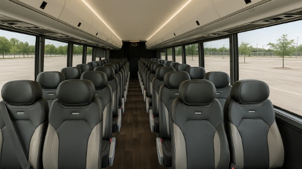 Interior of Charter Bus Company Azusa's 25 Passenger Mini bus in Azusa