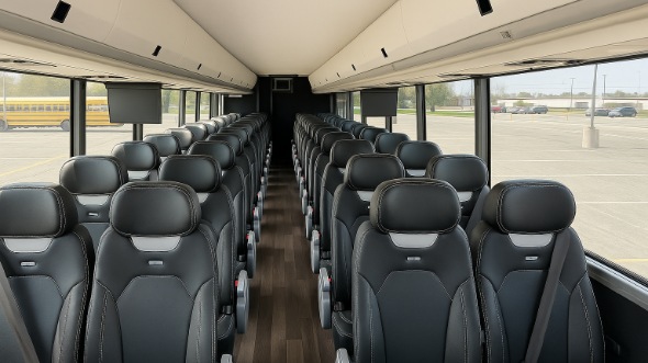 Interior of Charter Bus Company Azusa's 30 Passenger Minibus in Azusa