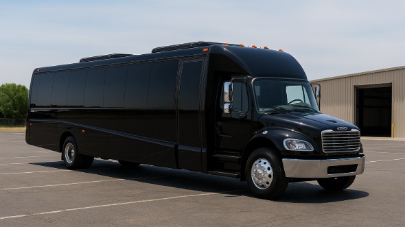 Exterior of Charter Bus Company Azusa's 35 Passenger Minibus in Azusa