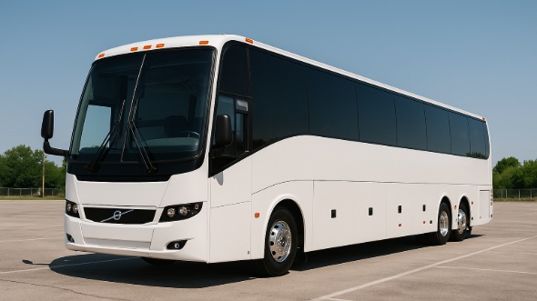 Exterior of Charter Bus Company Azusa's 50 Passenger Charter Bus in Azusa