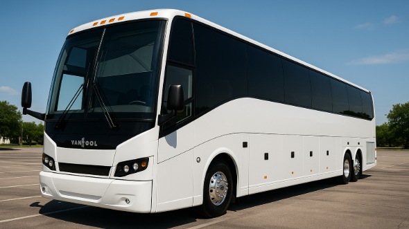 Exterior of Charter Bus Company Azusa's 54 Passenger Charter Bus in Azusa