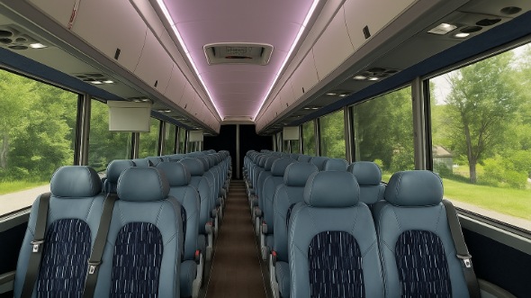 azusa 18 passenger minibus inside