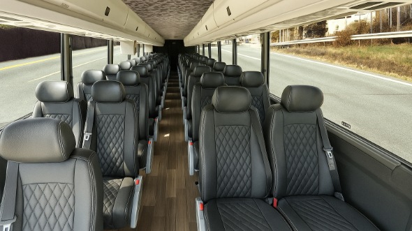 azusa 35 passenger minibus inside